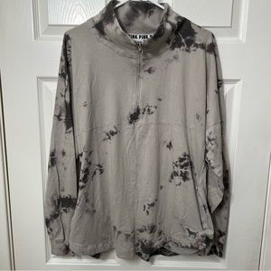 PINK Victoria’s Secret Gray TieDye LongSleeve Medium Pullover Active Top Stretch